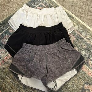 Lululemon Hotty Hot shorts (set of 3)